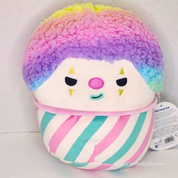 Squishmallow 16" Cupid Il Clown Rosa, San Valentino 2025 - NUOVA USCITA! RARO, Con Etichetta - Foto 5